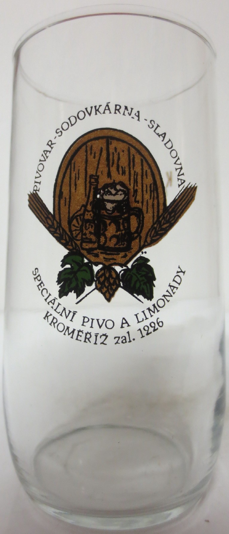 PIVOVAR - SODOVKÁRNA - SLADOVNA SPECIÁLNÍ PIVO A LIMONÁDY KROMĚŘÍŽ ZAL.1226 (0,3L) štuc